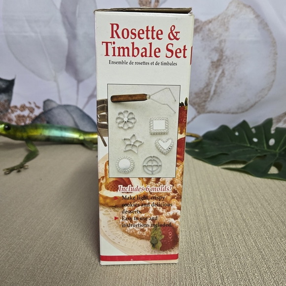 Nordic Ware Rosette & Timbale Set - Silver with Wood Handle - Picture 2 of 8